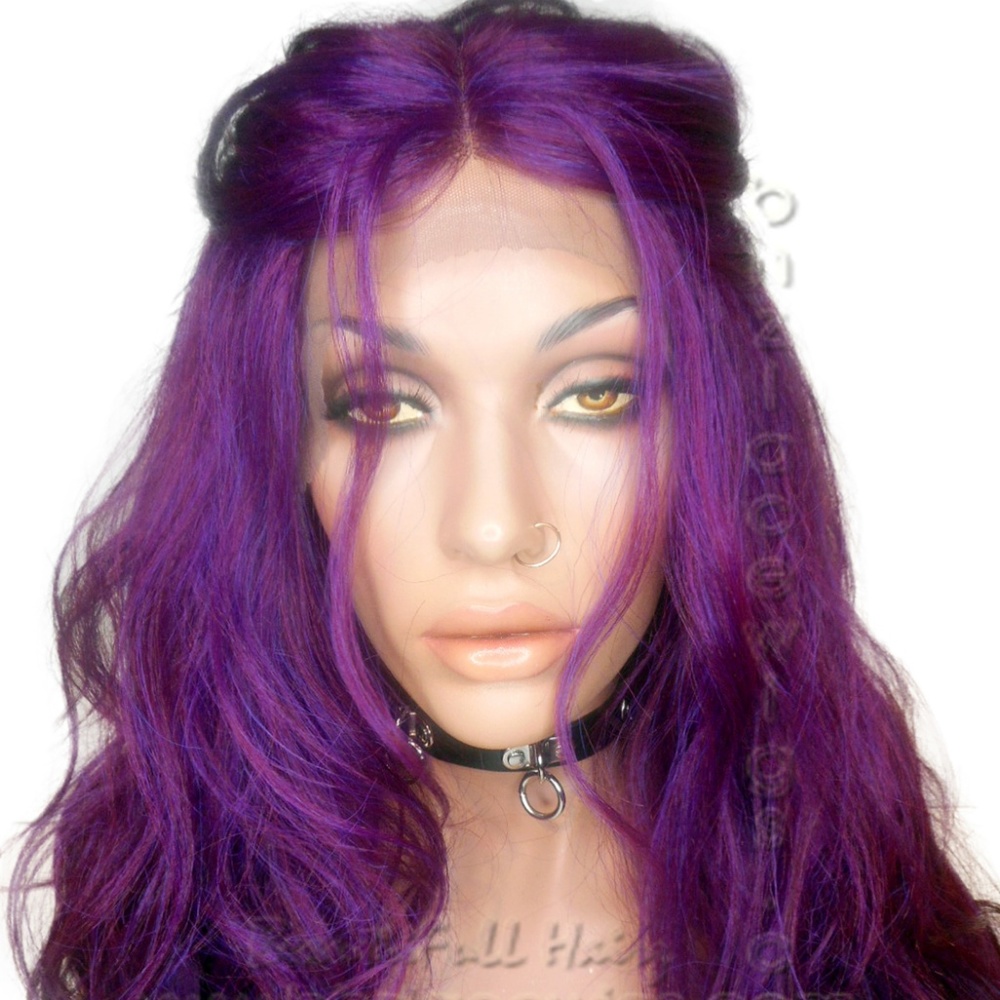 NEW! Galaxy purple wig purple lace front wig